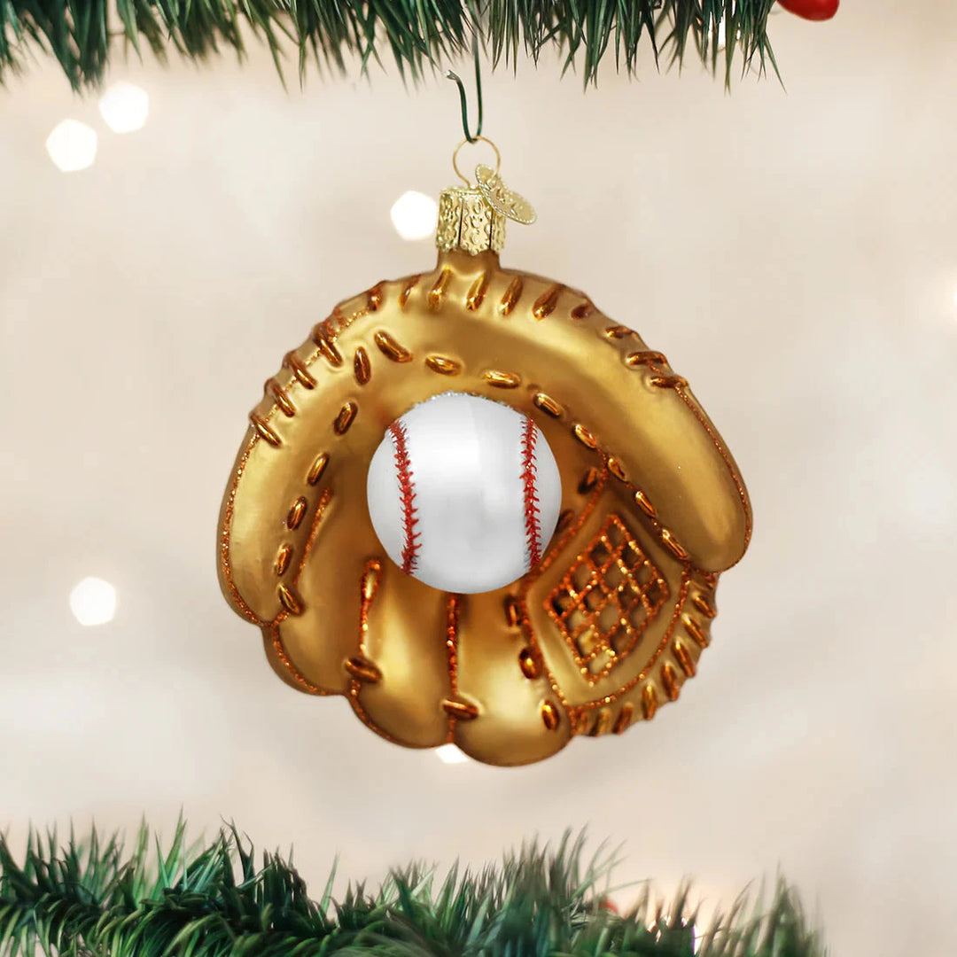 Baseball Mitt Ornament Christmas Ornament Old World Christmas 