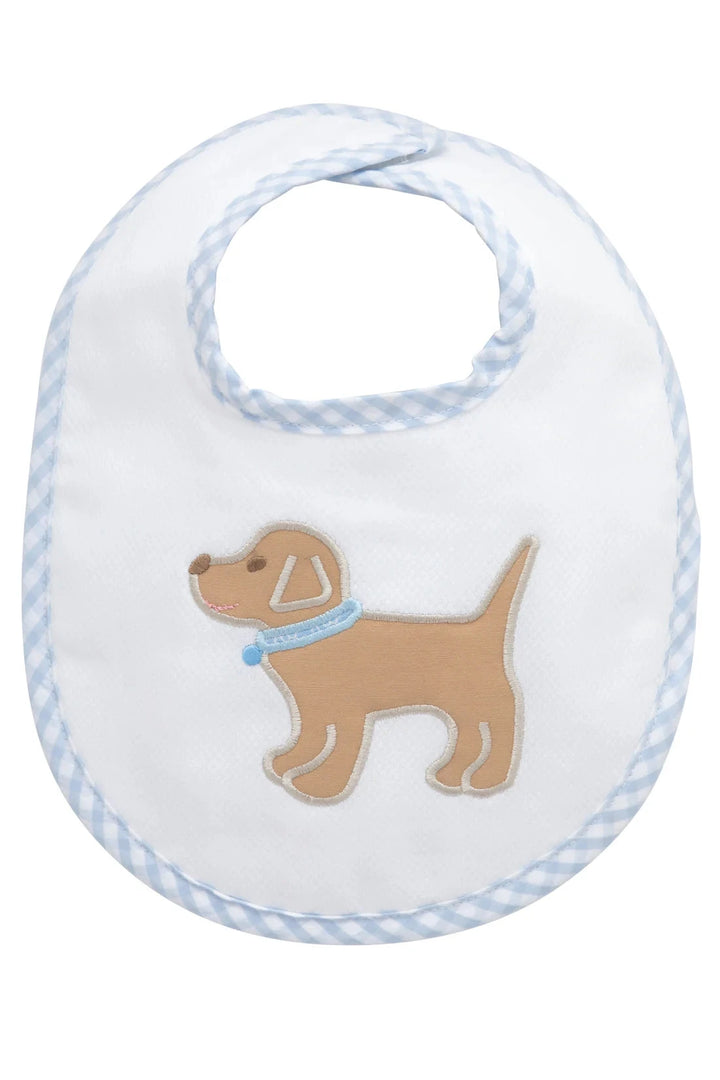 Basic Bib - Applique Bib 3 Marthas Blue Puppy 