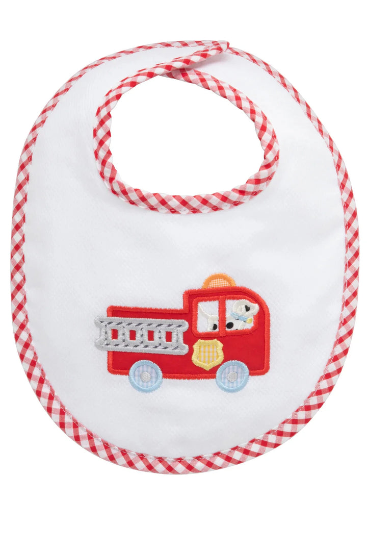 Basic Bib - Applique Bib 3 Marthas Firetruck 