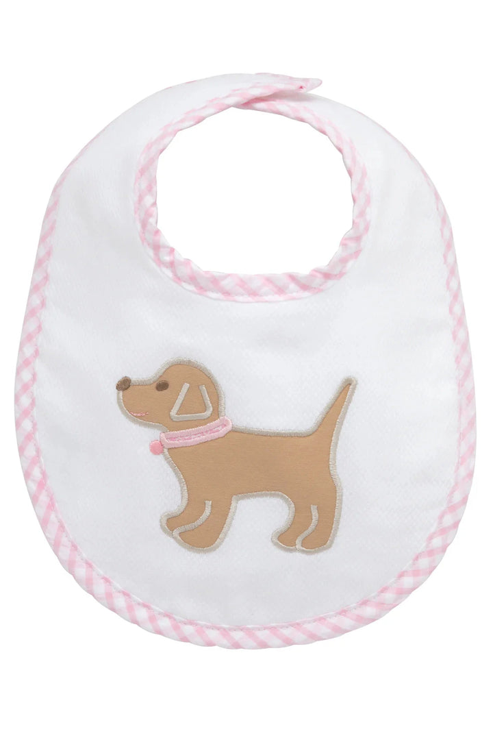 Basic Bib - Applique Bib 3 Marthas Pink Puppy 