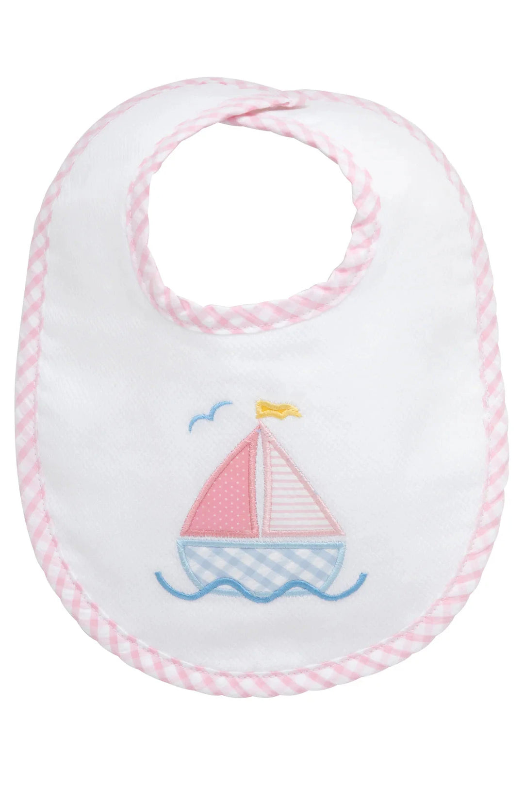 Basic Bib - Applique Bib 3 Marthas Sailboat - Pink 