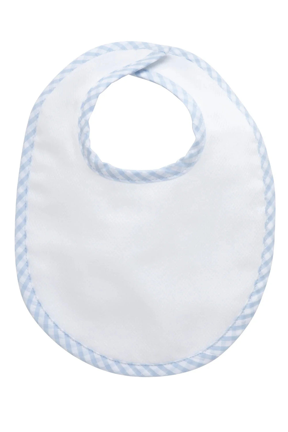 Basic Bib - Monogrammable Bib 3 Marthas Blue Check 