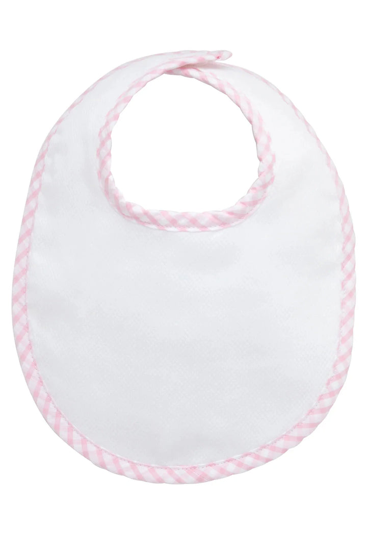 Basic Bib - Monogrammable Bib 3 Marthas Pink Check 