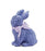 Basket Weave Easter Bunny with Bow Spring Decor Two's Company Purple 