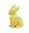 Basket Weave Easter Bunny with Bow Spring Decor Two's Company Yellow 