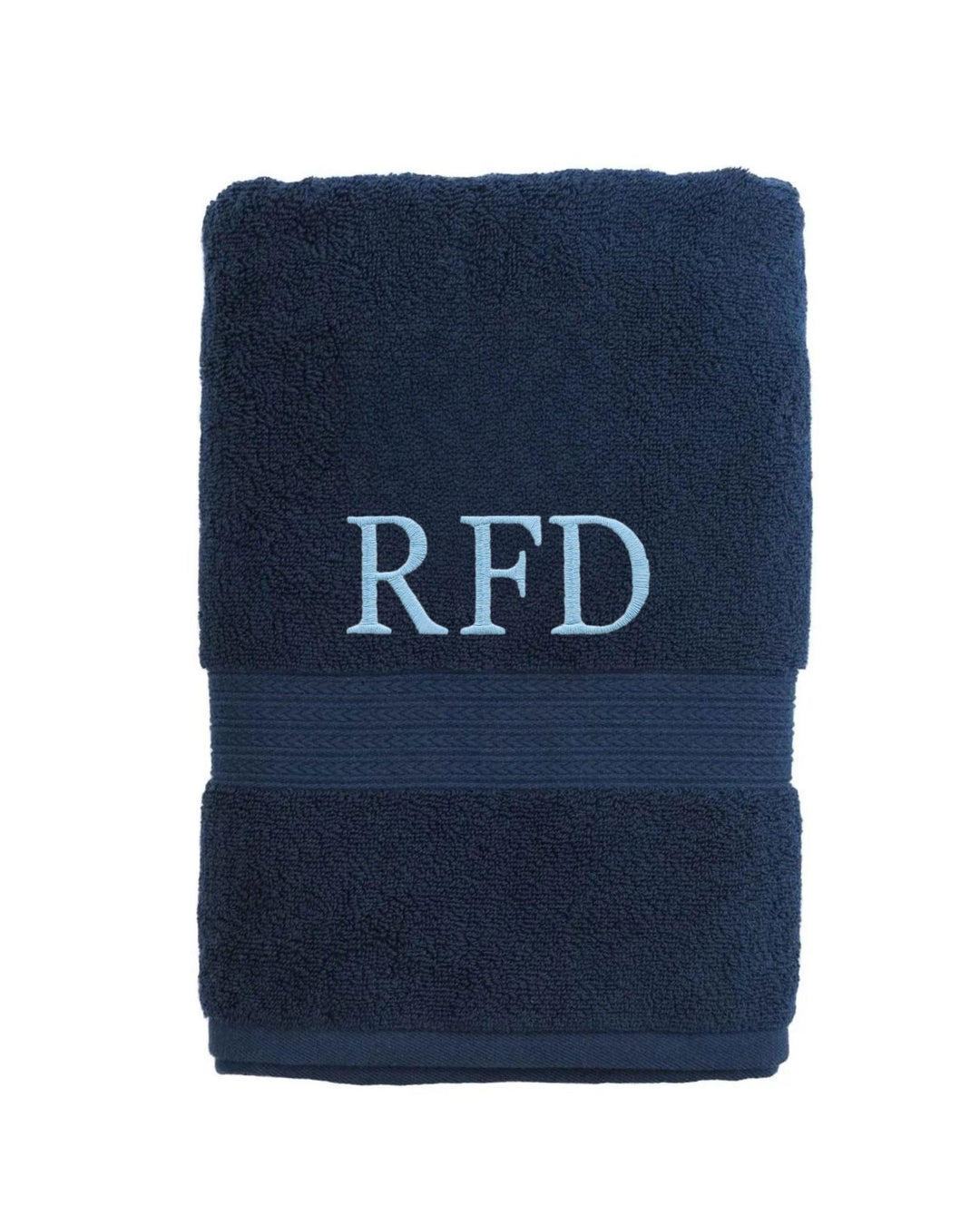 Bath and Hand Towels - Navy Bath Towels Kassatex Bath Towel 