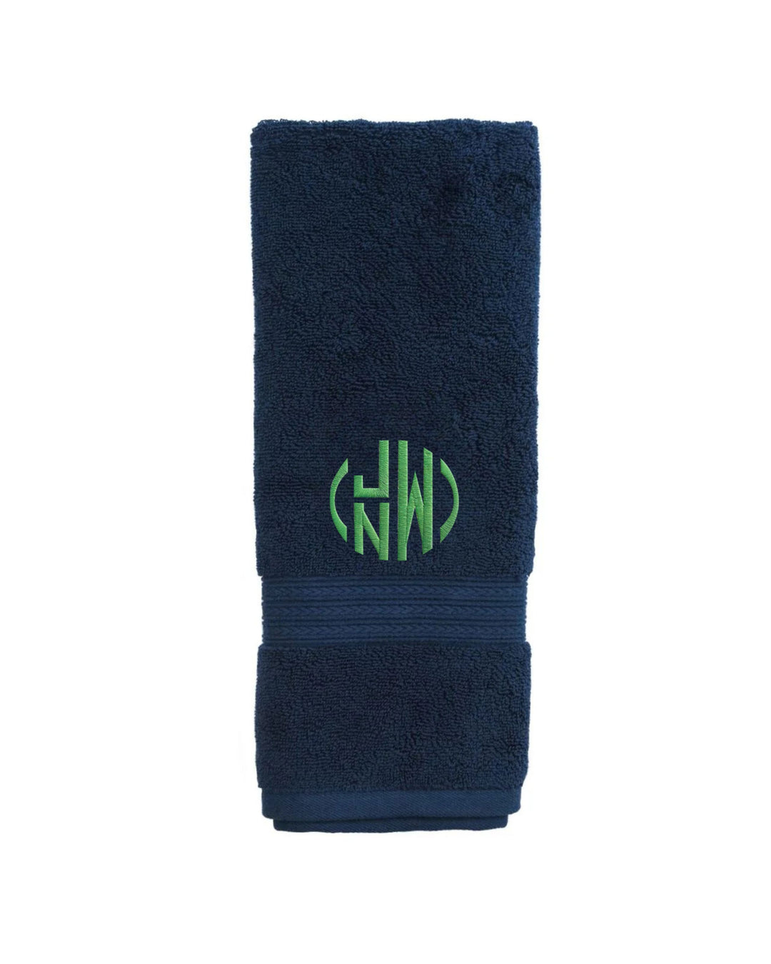 Bath and Hand Towels - Navy Bath Towels Kassatex Hand Towel 