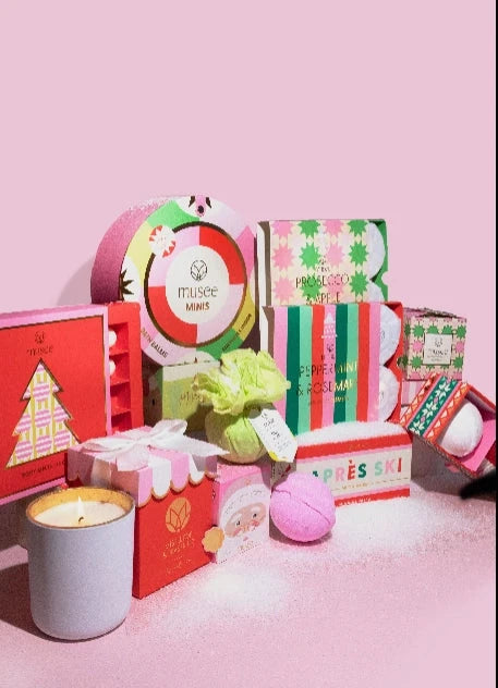 Bath Balm - Pink Santa Bath Bomb Musee 
