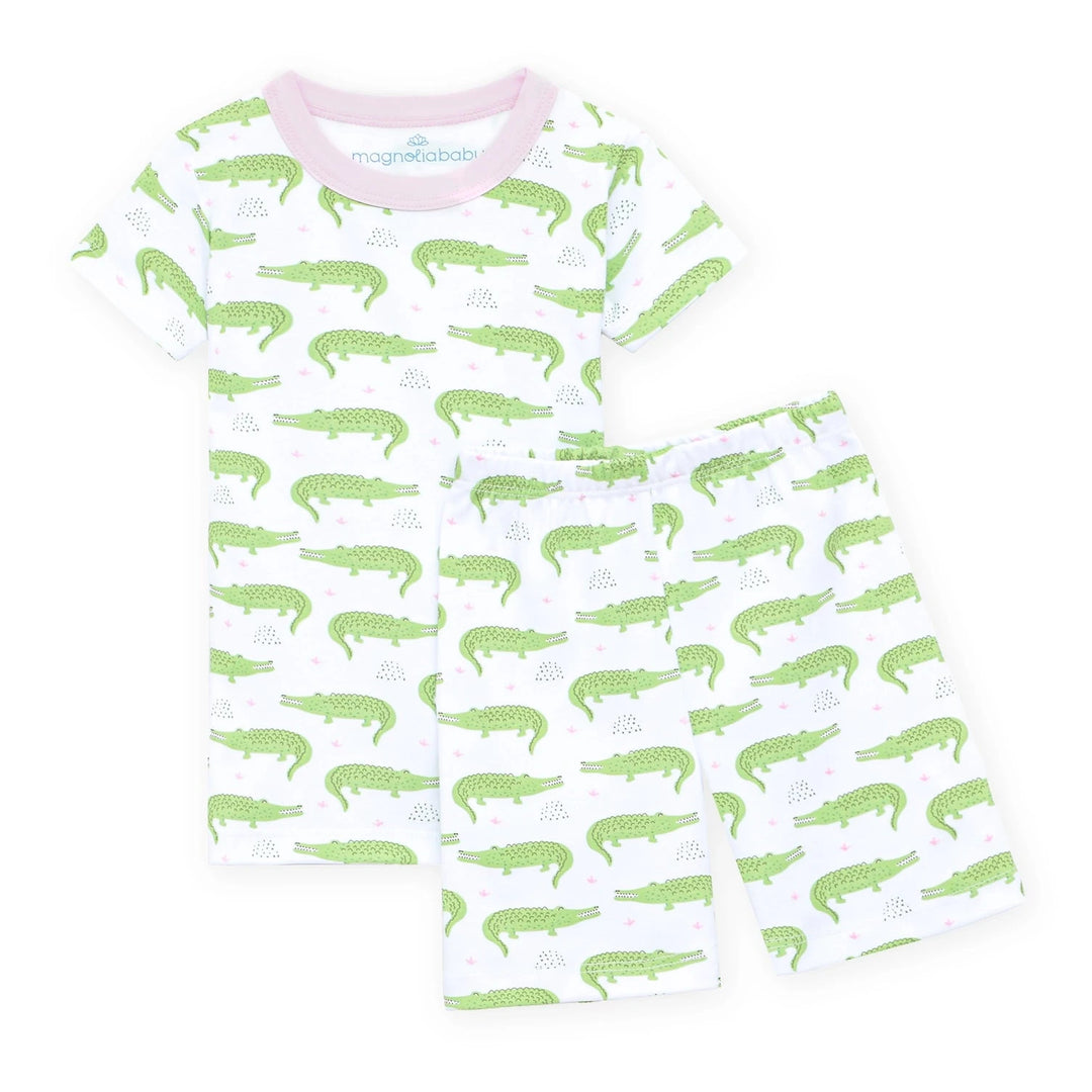 Bayou Baby Short Pajamas - Pink Girl Pajamas Magnolia Baby 