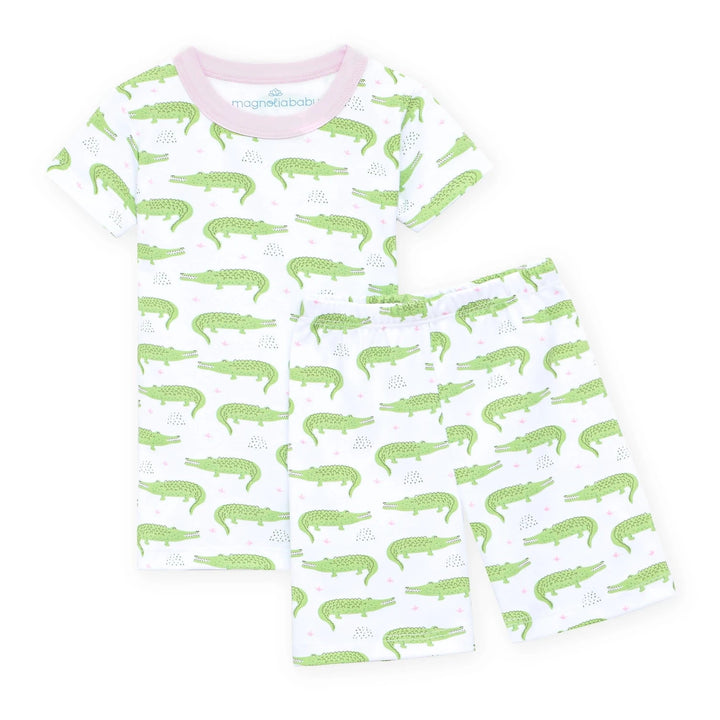 Bayou Baby Short Pajamas - Pink Girl Pajamas Magnolia Baby 