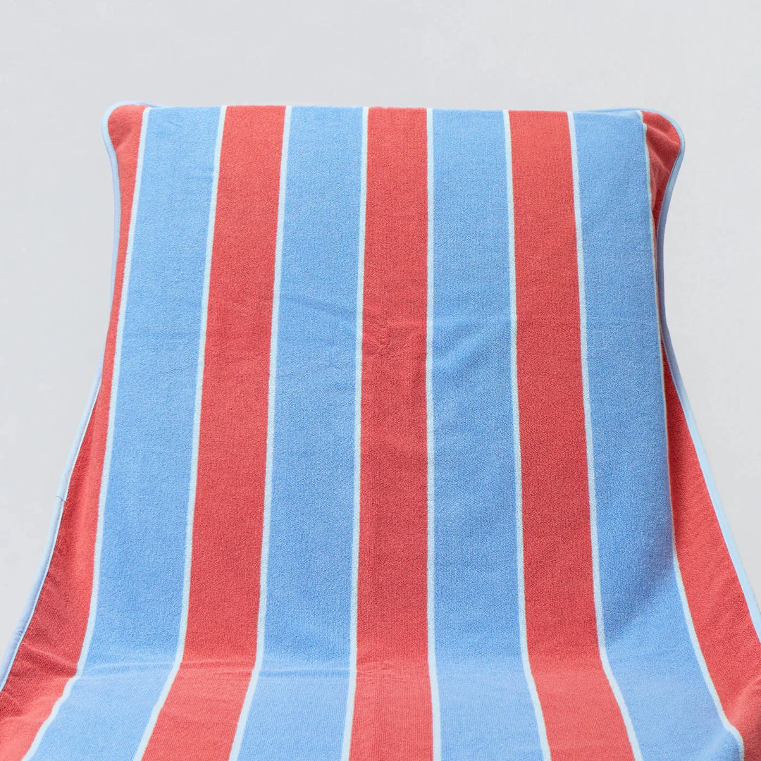 Beach Chair Cover - Riviera Stripe Beach Towels Weezie 