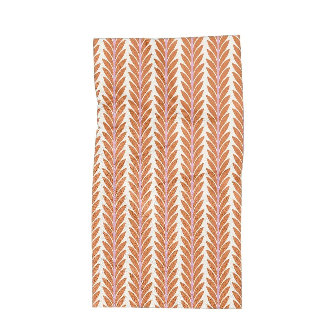 Beach Towel - Frond Orange Beach Towels Laura Park Design 