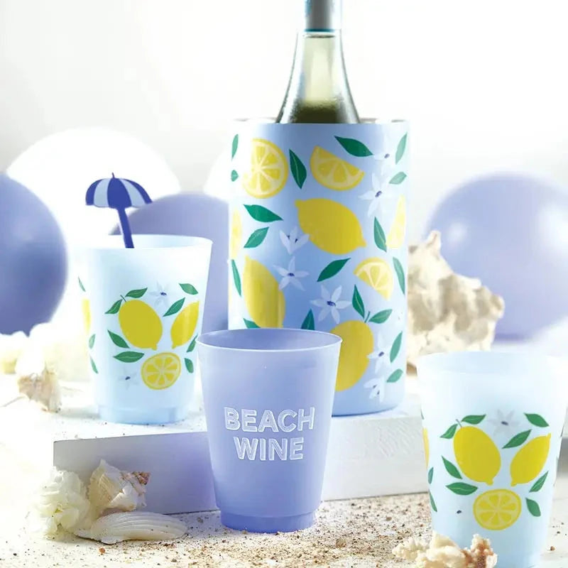 Beach Wine Shatterproof Cups - Set of 8 Shatterproof Cups Creative Brands - Slant 