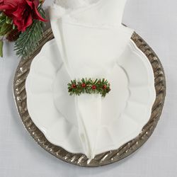 Beaded Flower Napkin Ring Napkin Rings Saro 
