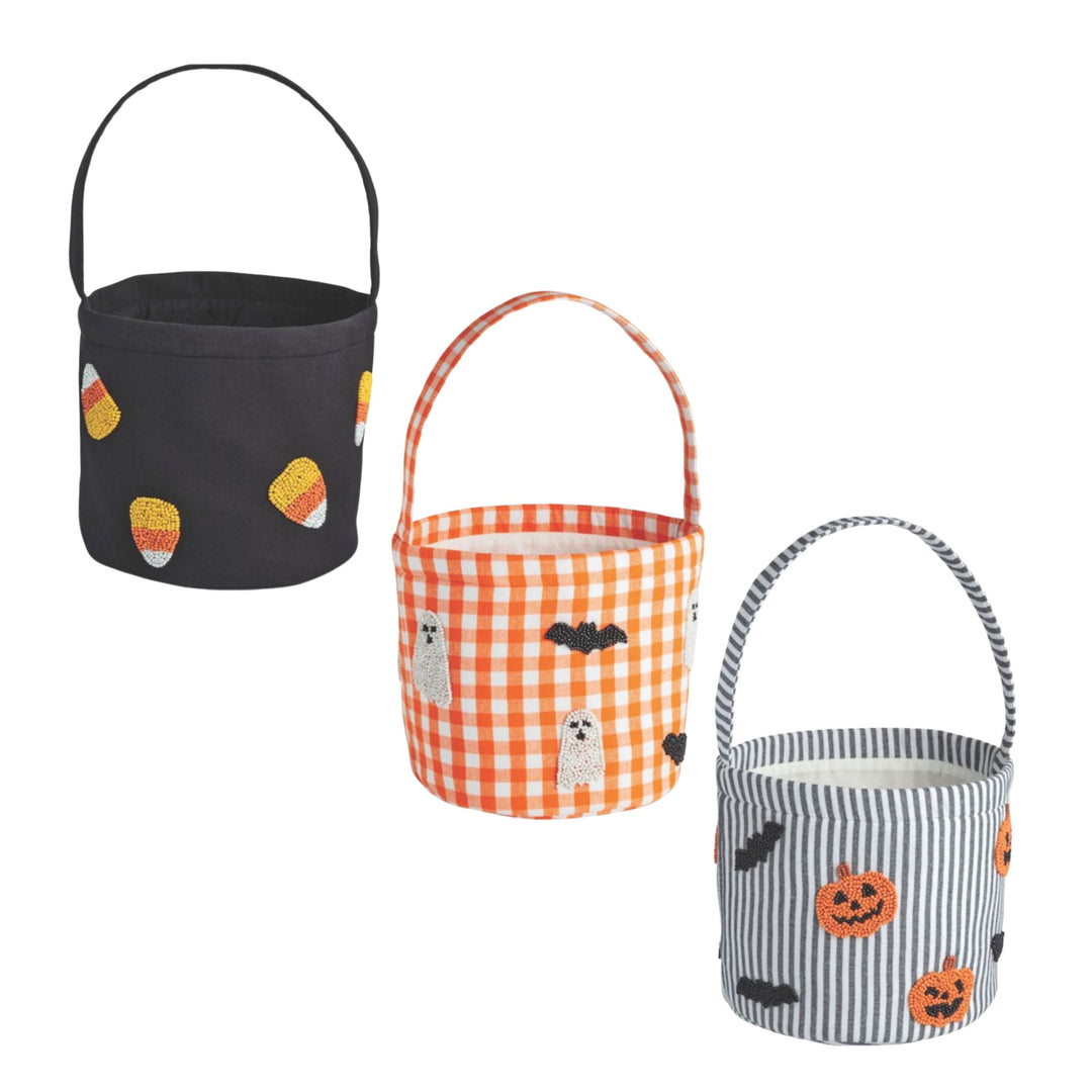Beaded Halloween Buckets Halloween Bag MudPie 