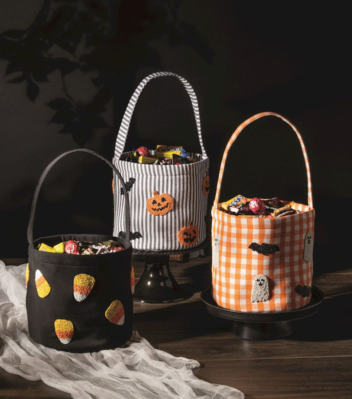 Beaded Halloween Buckets Halloween Bag MudPie 