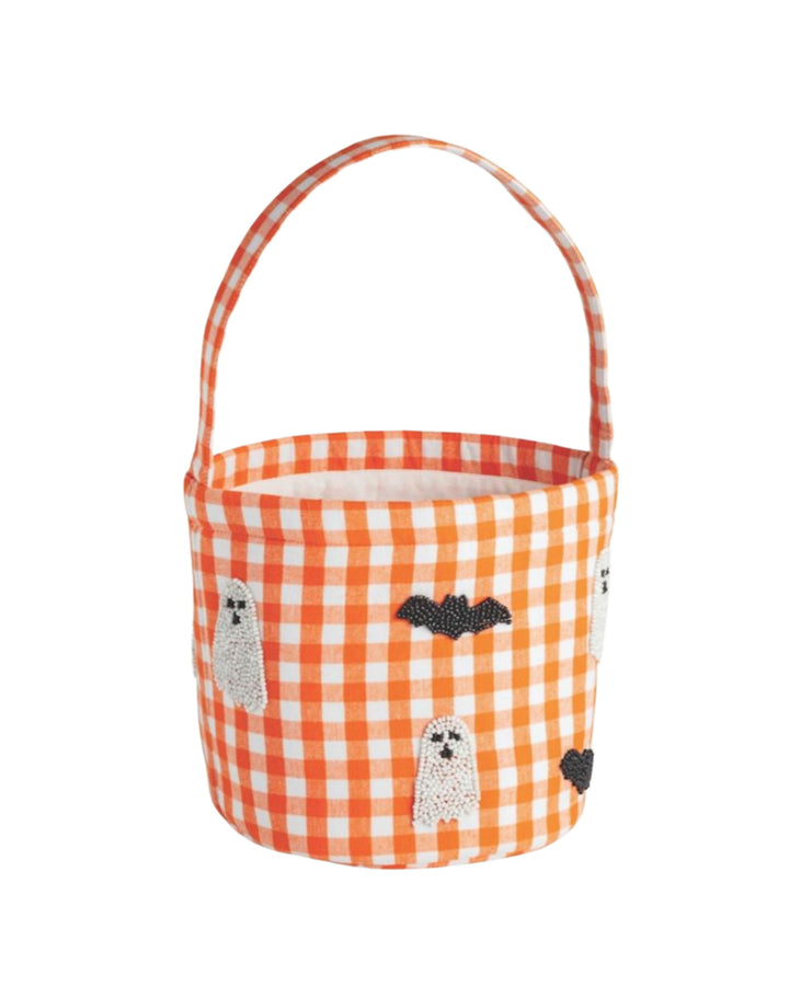 Beaded Halloween Buckets Halloween Bag MudPie Ghosts 