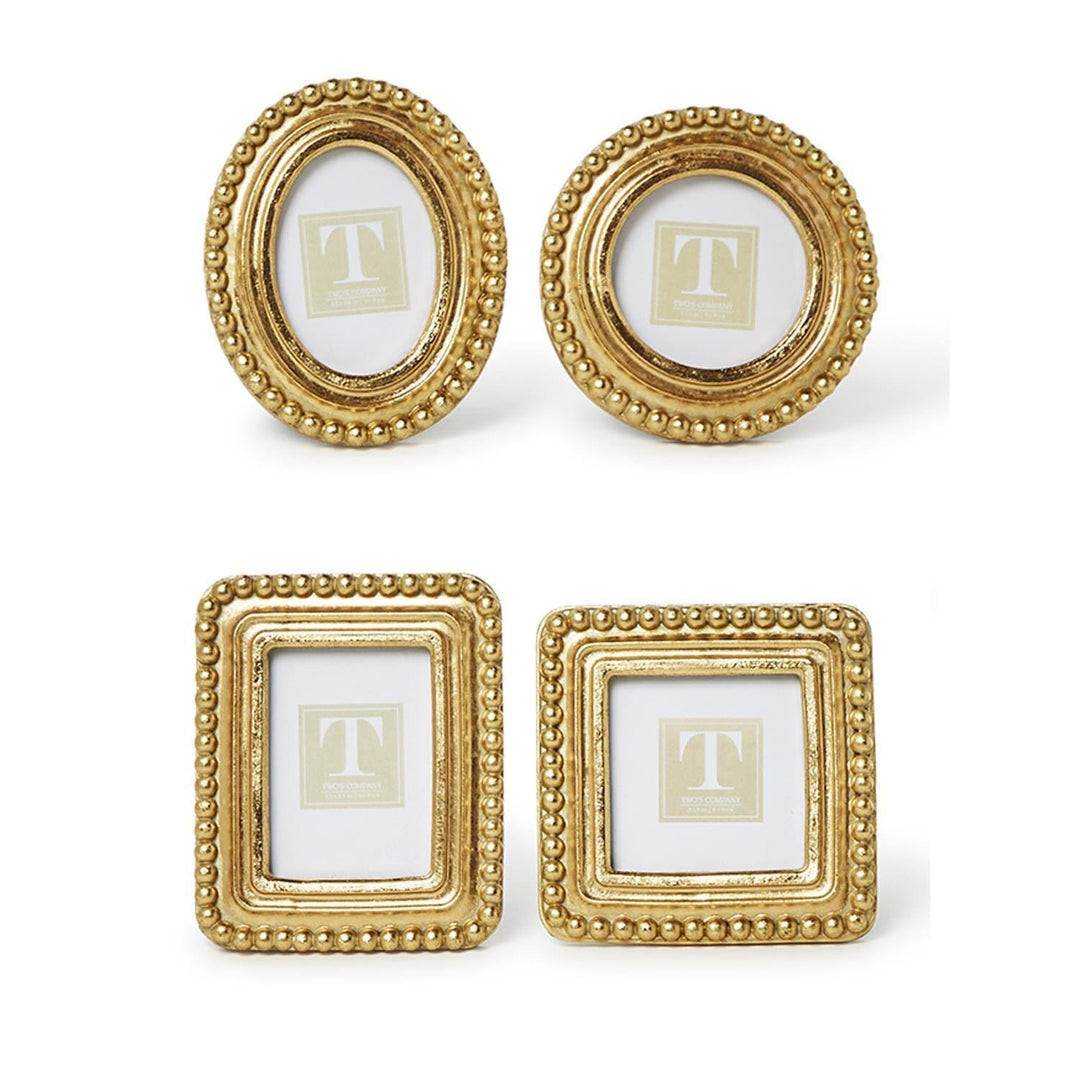 Beaded Texture Mini Photo Frames Picture Frames Two's Company 