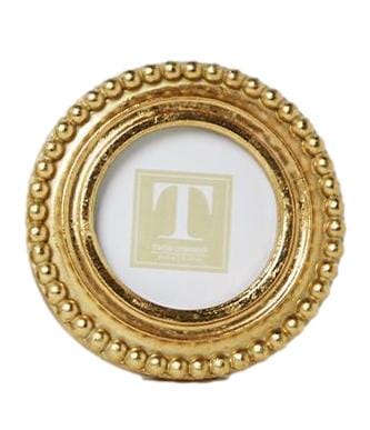 Beaded Texture Mini Photo Frames Picture Frames Two's Company Circle 