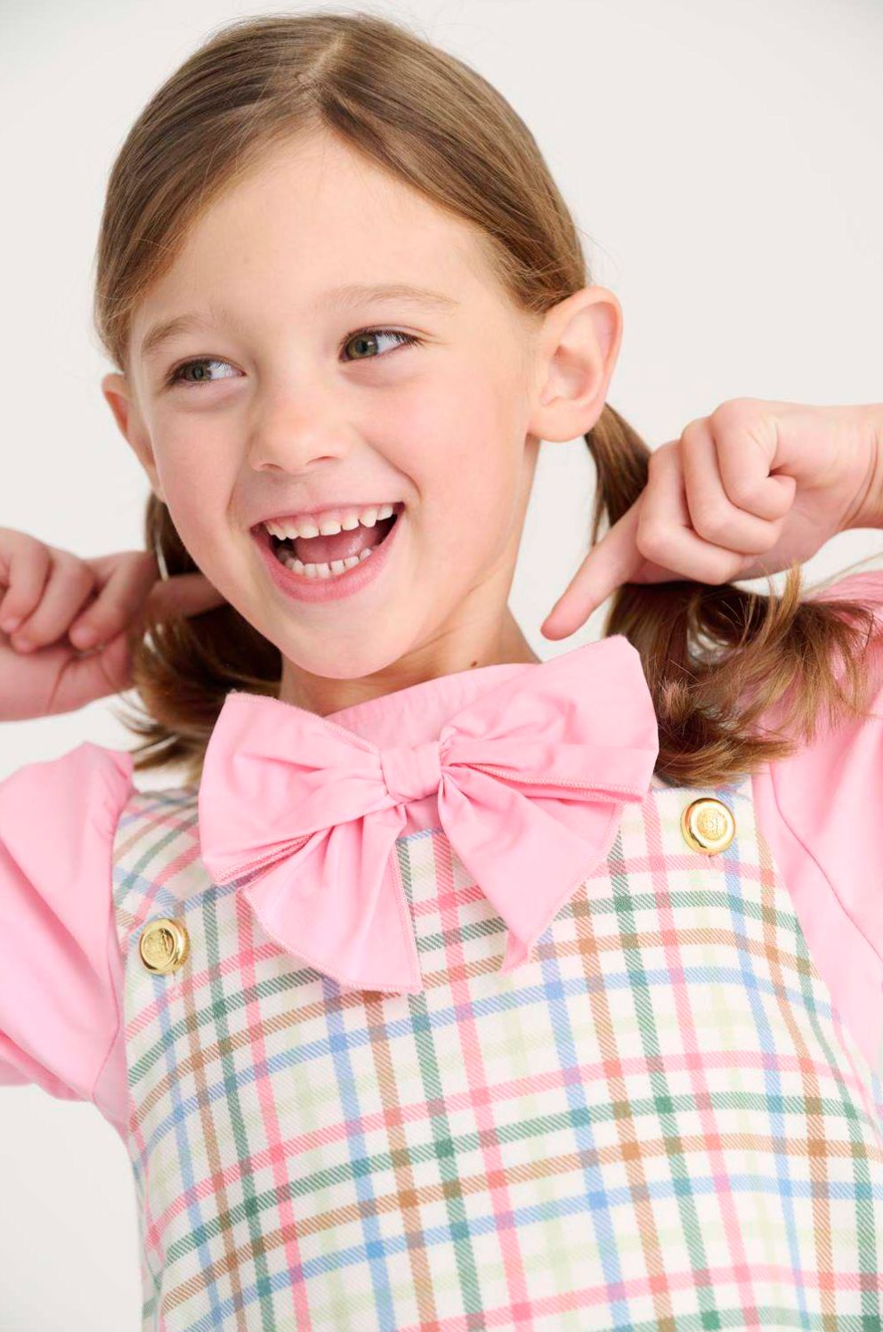 Beatrice Bow Blouse - Sandpearl Pink Girl Shirt Beaufort Bonnet 