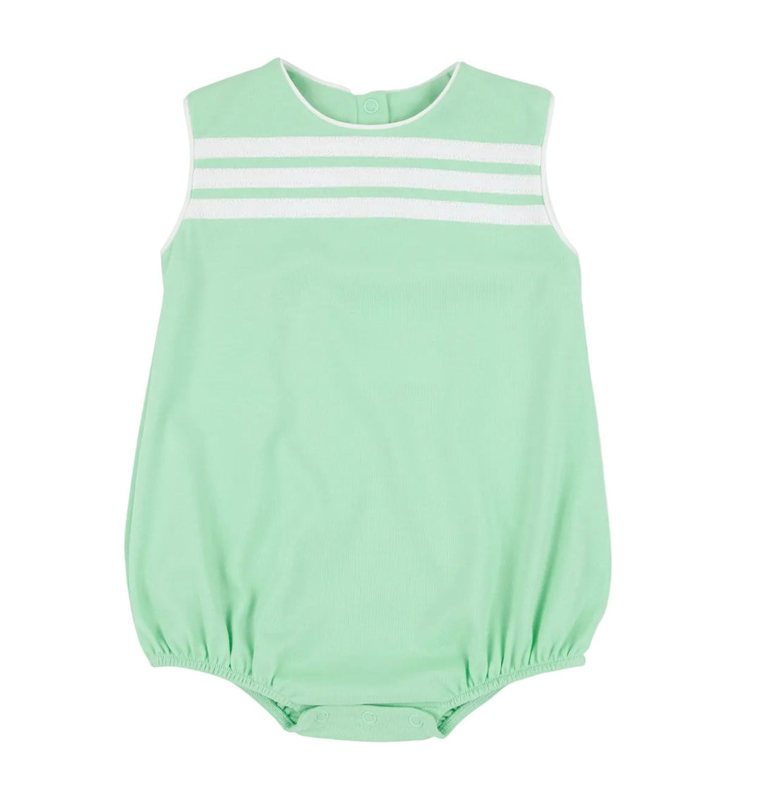 Beau Bubble - Grace Bay Green Stripe Boy Bubble Beaufort Bonnet 