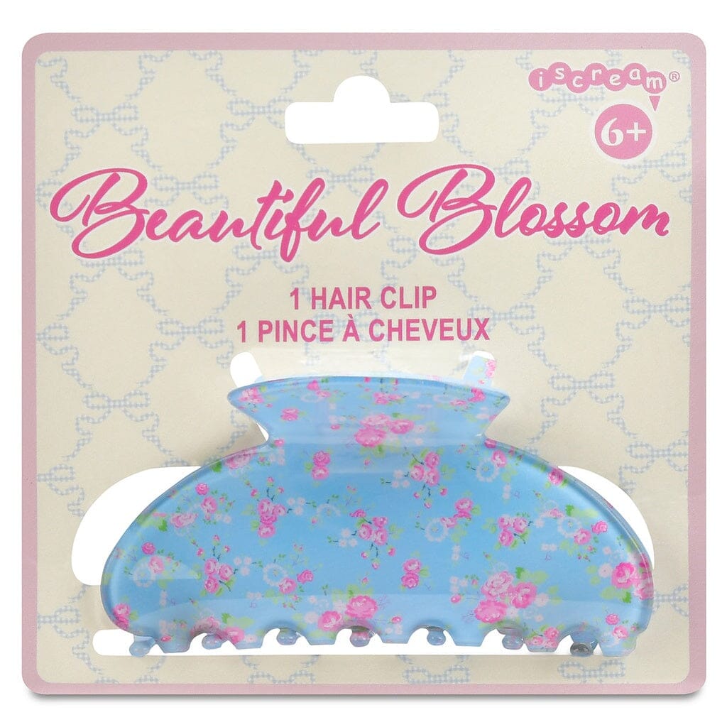Beautiful Blossom Blue Hair Clip Girl Hair Accessory Iscream 