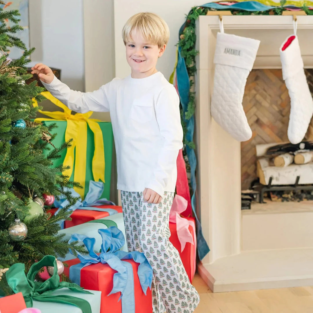 Beckett Boys Hangout Pant - Under the Christmas Tree Boy Clothing Lila & Hayes 