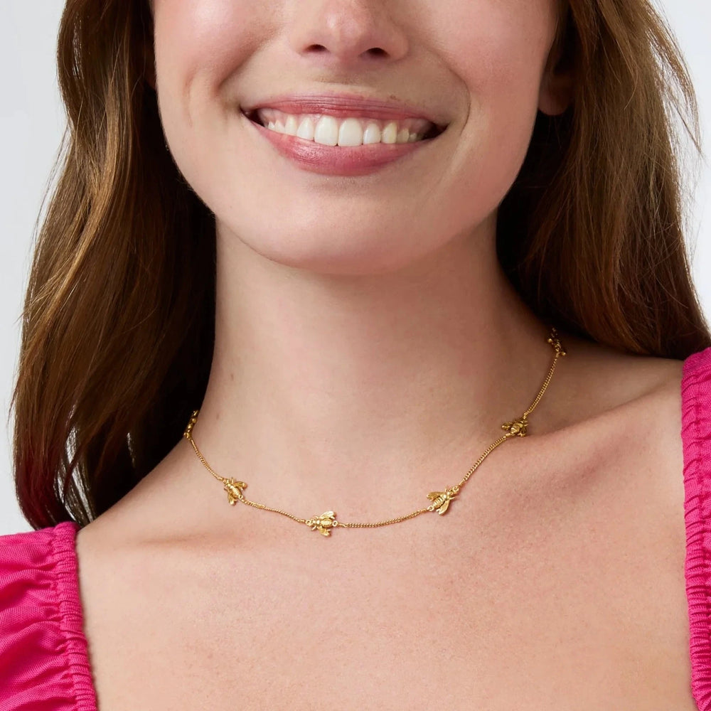 Bee Delicate Station Necklace Womens Necklace Julie Vos 