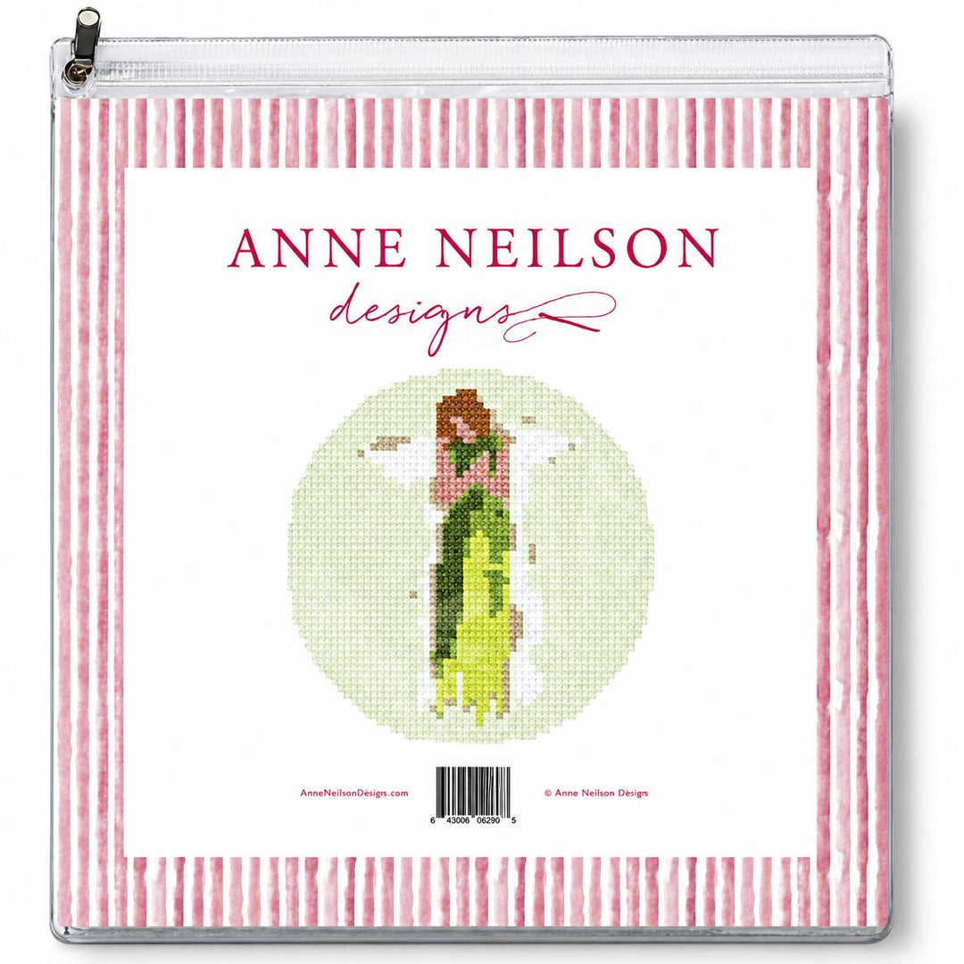 Beginner Needlepoint Kit - Green Angel Needlepoint Anne Neilson 