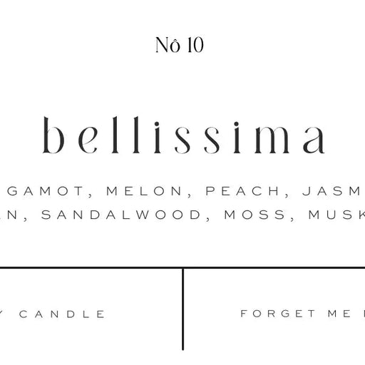 Belissma 22oz Soy Candle Candle Forget Me Not 