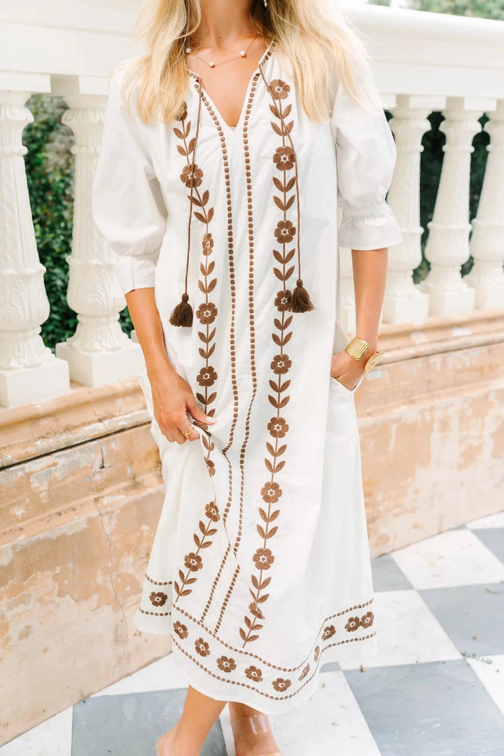 Bella Maxi - Autumn Vine Womens Dress Victoria Dunn 