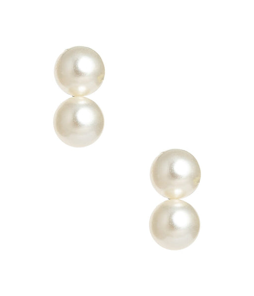 Belle Double Pearl Stud Earrings - Large Womens Earrings Lisi Lerch 