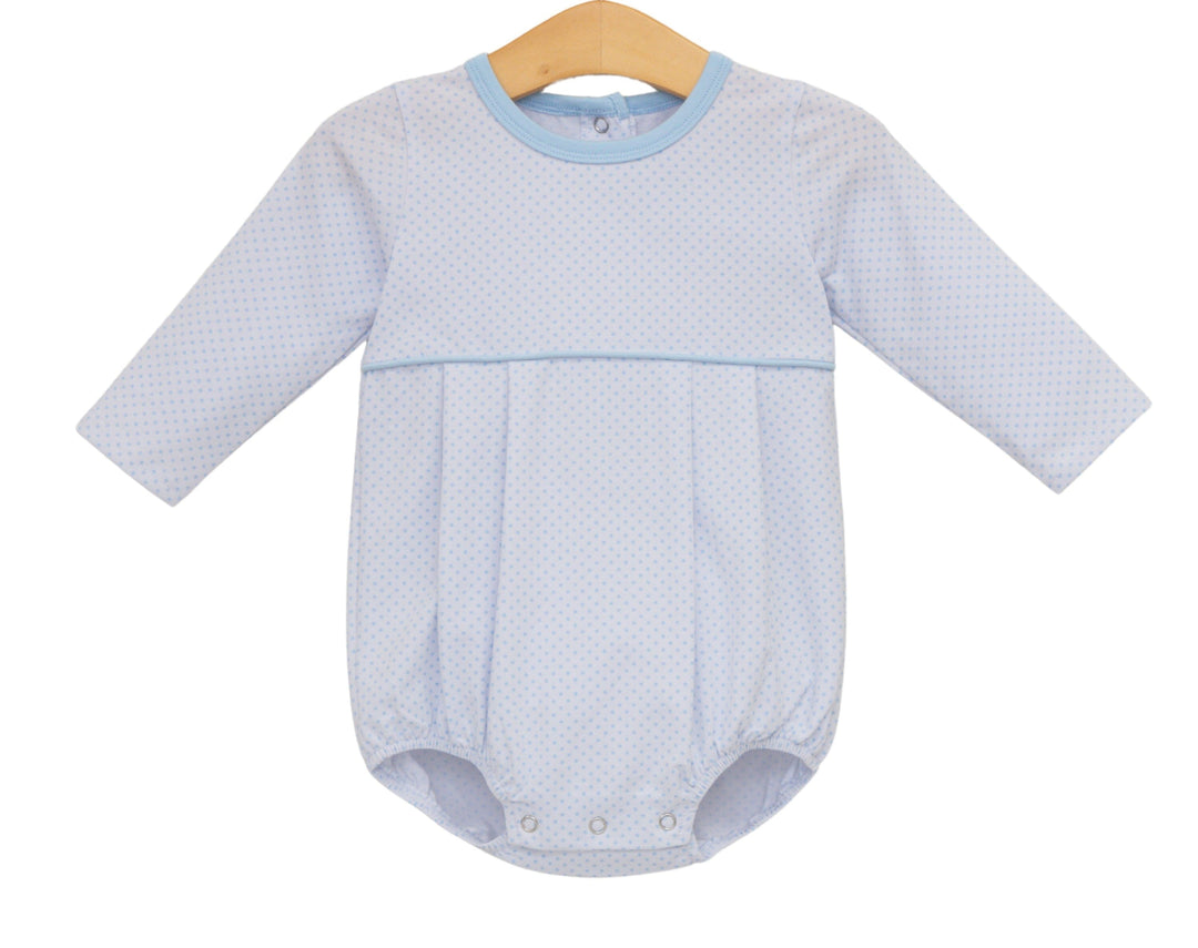 Bennett Bubble - Light Blue Bitty Dot Boy Bubble Trotter Street Kids 