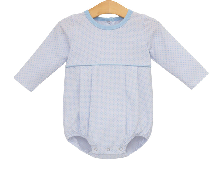 Bennett Bubble - Light Blue Bitty Dot Boy Bubble Trotter Street Kids 