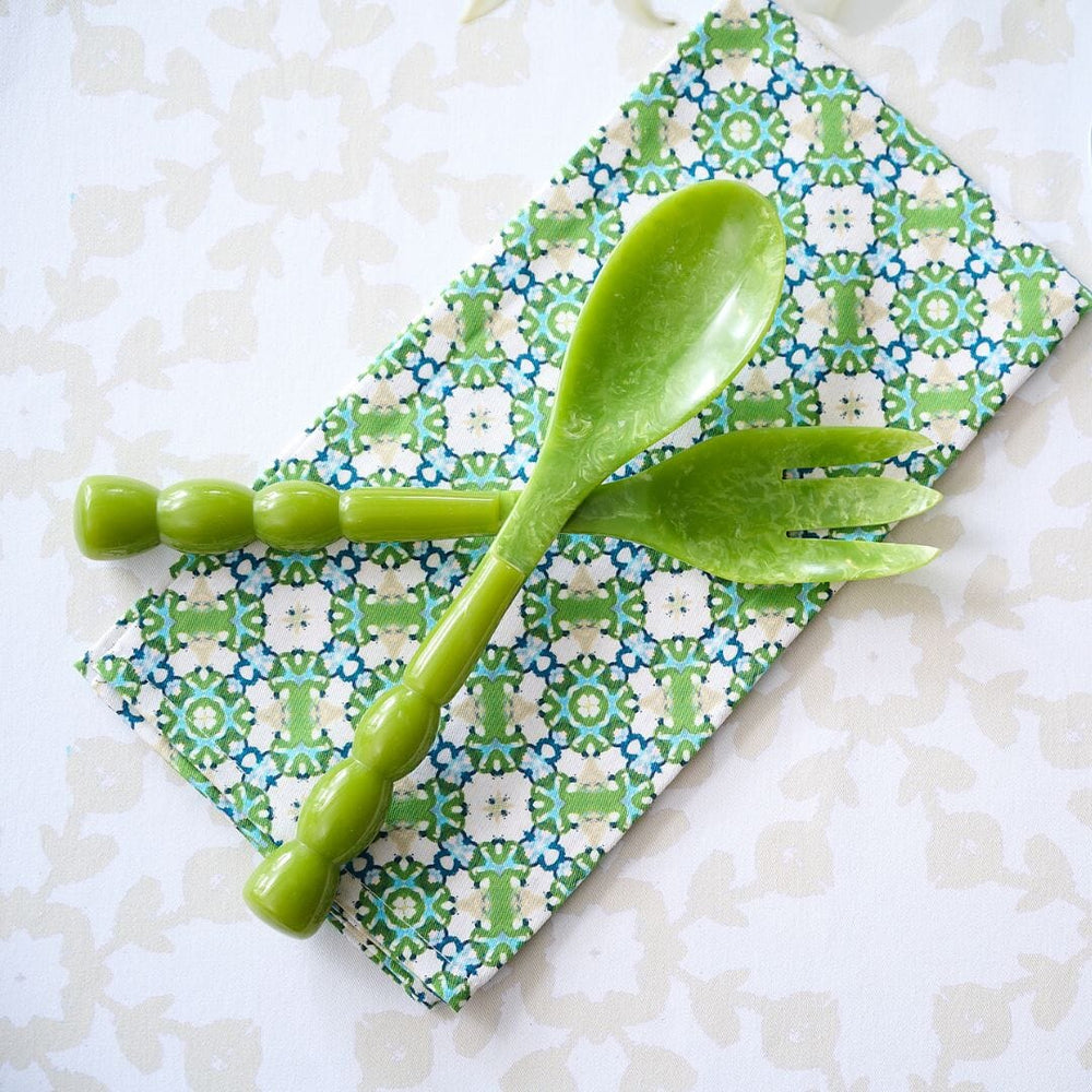 Bermuda Salad Server- Green Serving Piece Laura Park Design 