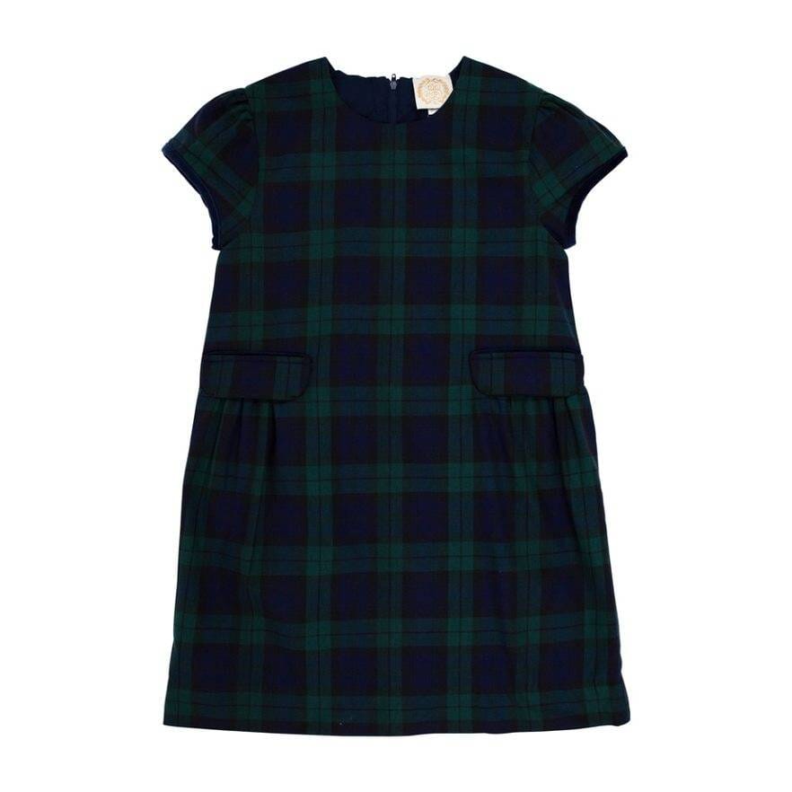 Betts Bow Dress - Berwick Black Watch Girl Dress Beaufort Bonnet 