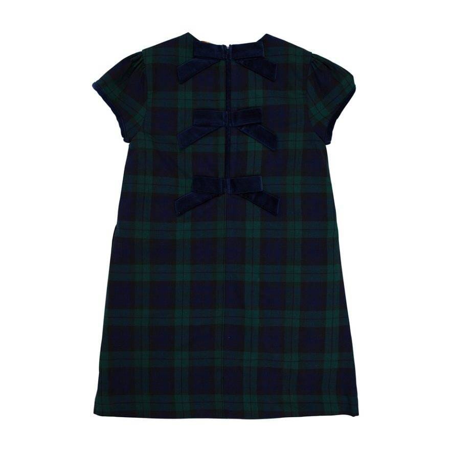 Betts Bow Dress - Berwick Black Watch Girl Dress Beaufort Bonnet 