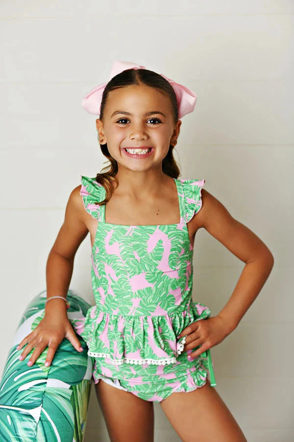 Beverly Palms Girl Tunic Swimsuit Girl Bathing Suit Swoon Baby 