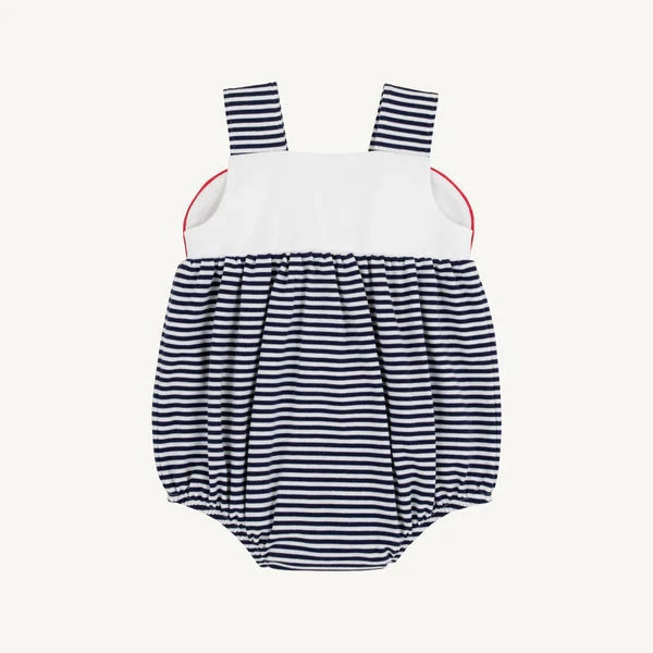 Bingham Bubble - Nantucket Navy Stripe Boy Bubble Beaufort Bonnet 