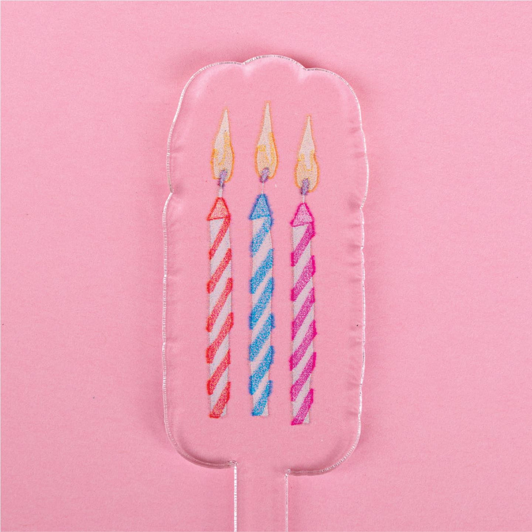 Birthday Candle Acrylic Stir Stick Stir Sticks Swag 