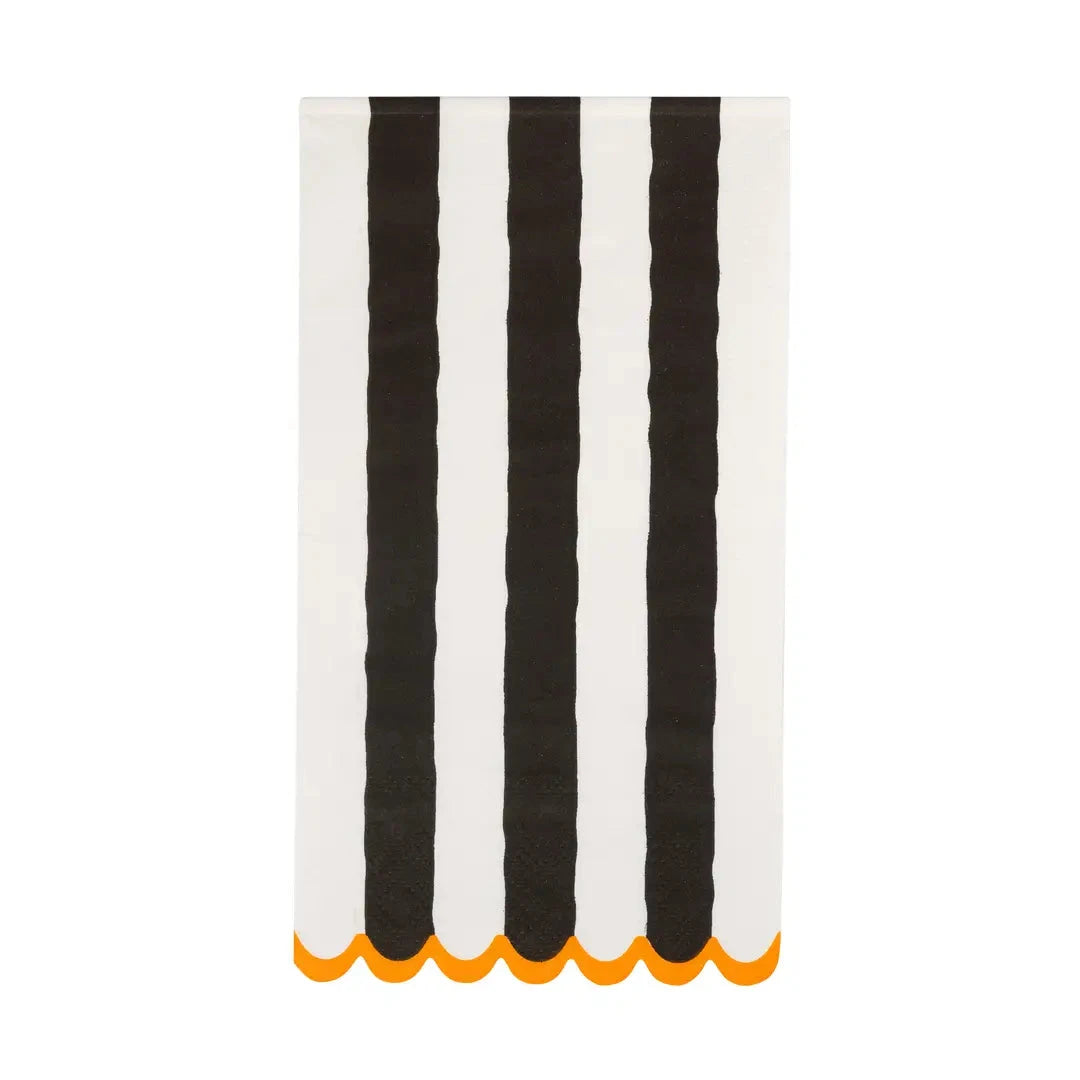 Black and Cream Striped Dinner Napkins Dinner Napkins My Mind's Eye 