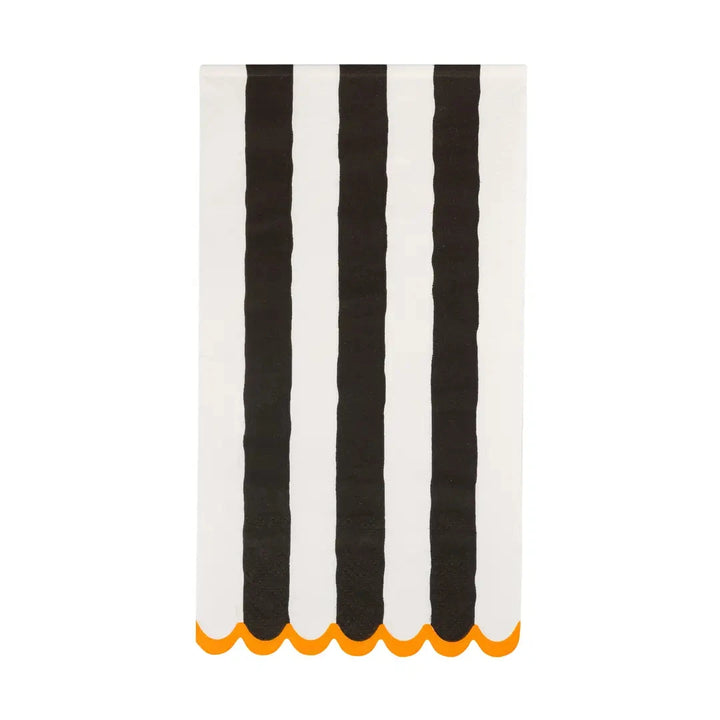 Black and Cream Striped Dinner Napkins Dinner Napkins My Mind's Eye 