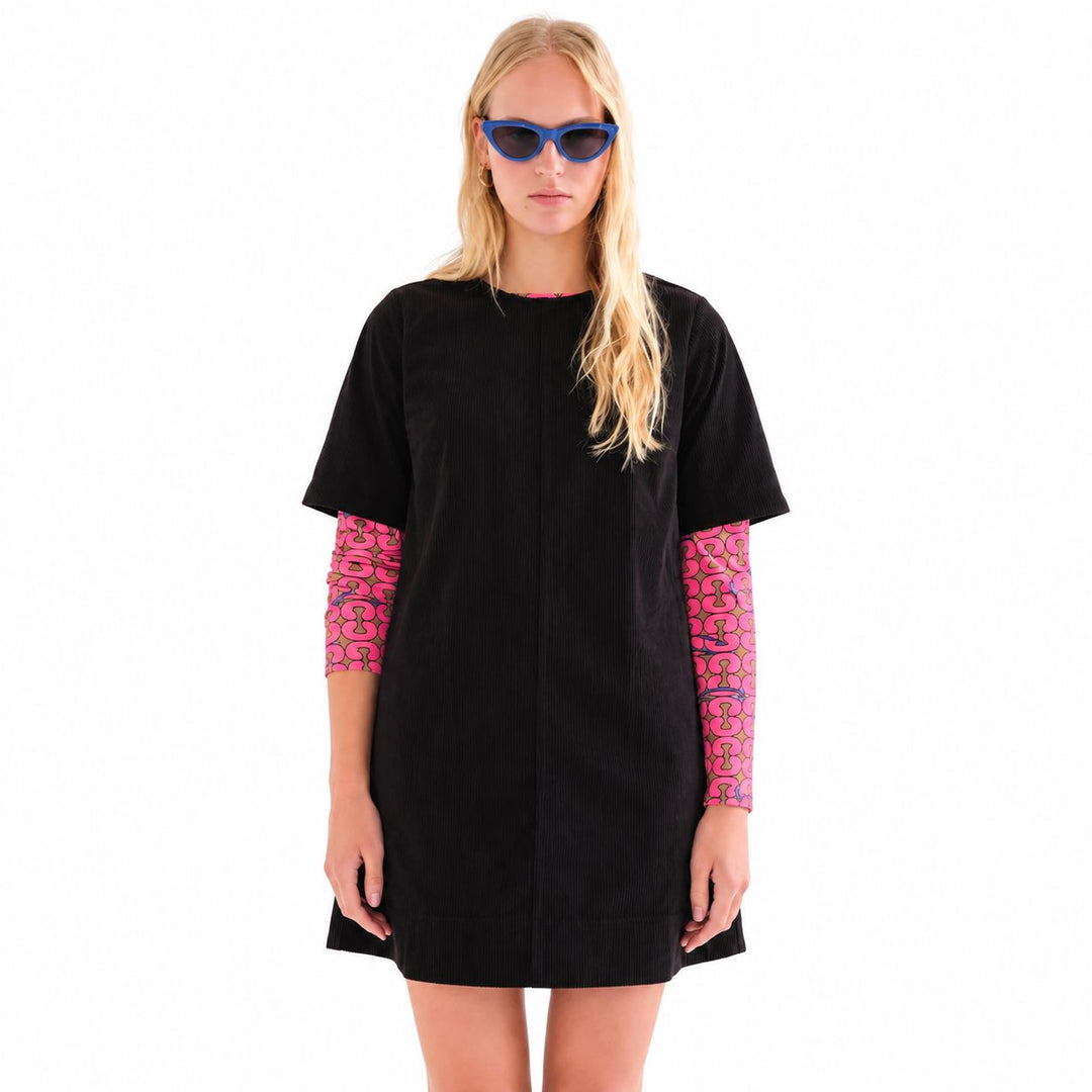 Black Corduroy Dress Womens Dress Compania Fantastica 