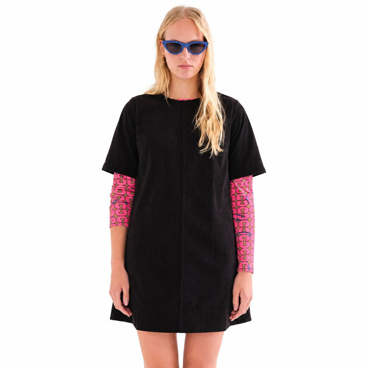 Black Corduroy Dress Womens Dress Compania Fantastica 