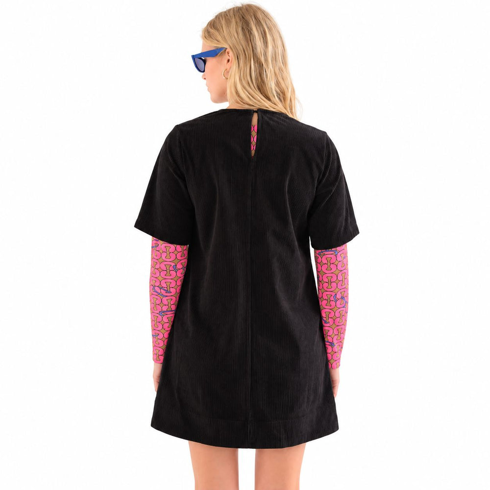 Black Corduroy Dress Womens Dress Compania Fantastica 