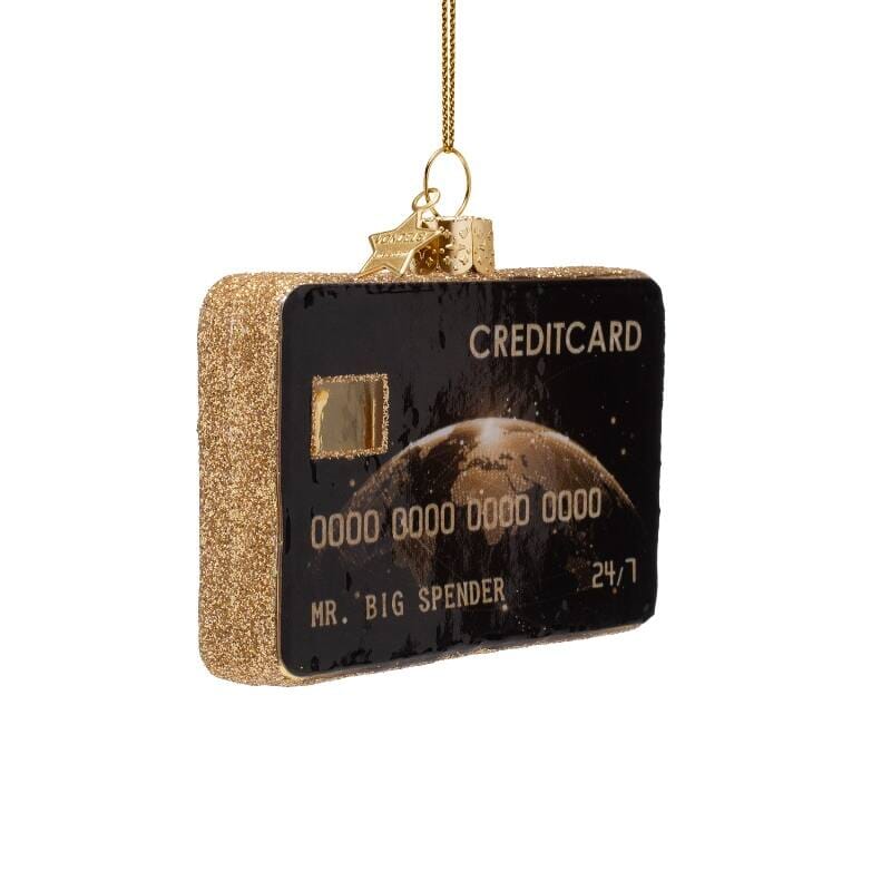 Black Credit Card Ornament Christmas Ornament Vondels 