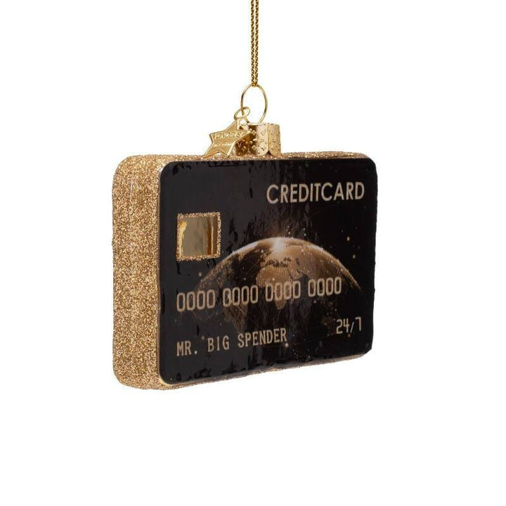 Black Credit Card Ornament Christmas Ornament Vondels 