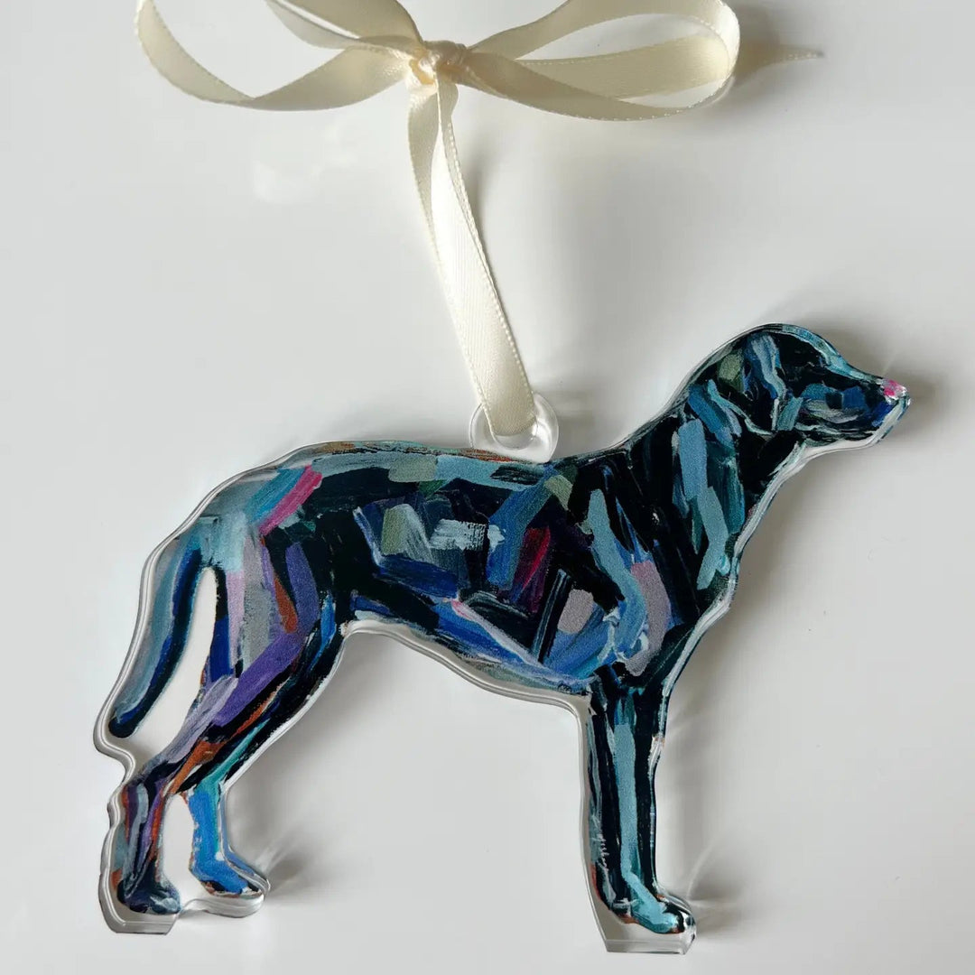 Black Lab Acrylic Ornament Home Decor Chelsea McShane 