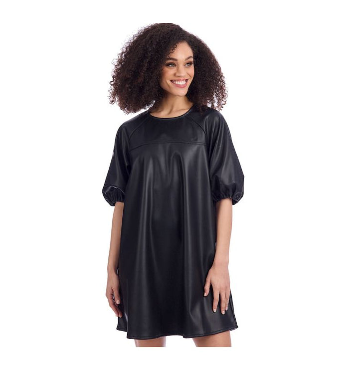 Black Raine Leather Dress Womens Dress MudPie 