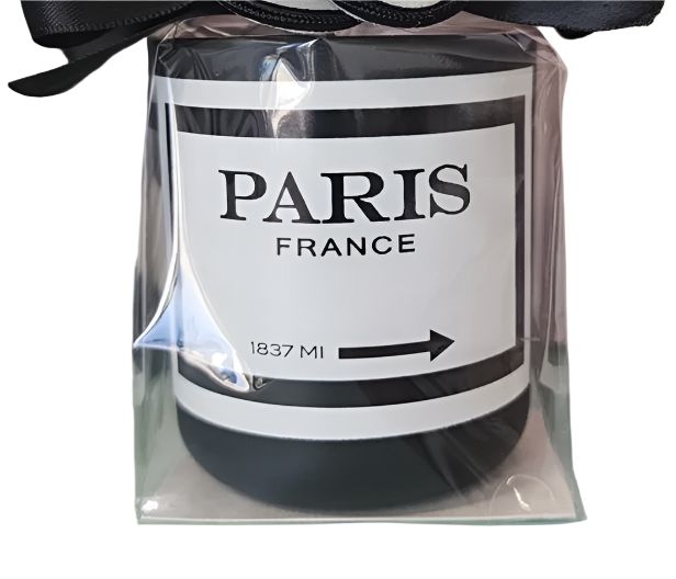 Black Votive Candle - Paris Candle The French Bee 
